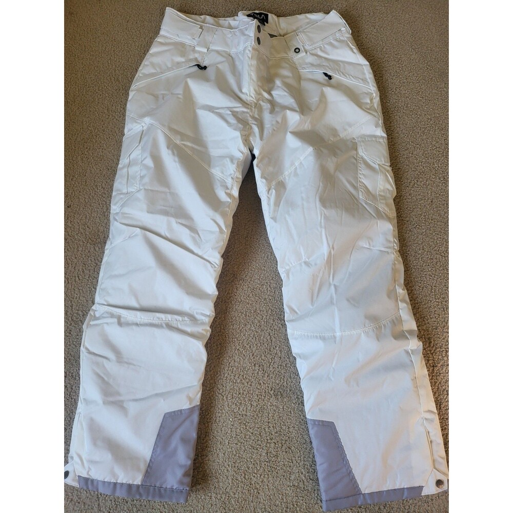 TSLA Women's Winter Snowboard / Ski Pants 6K Waterproof Insulated Size XL White